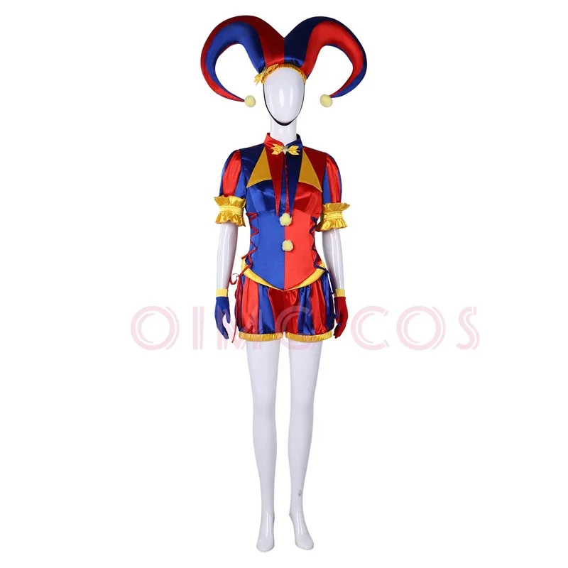 The Amazing Digital Circus Pomni Cosplay Costume Carnival  Anime Uniform Halloween Costumes Women Game view 2