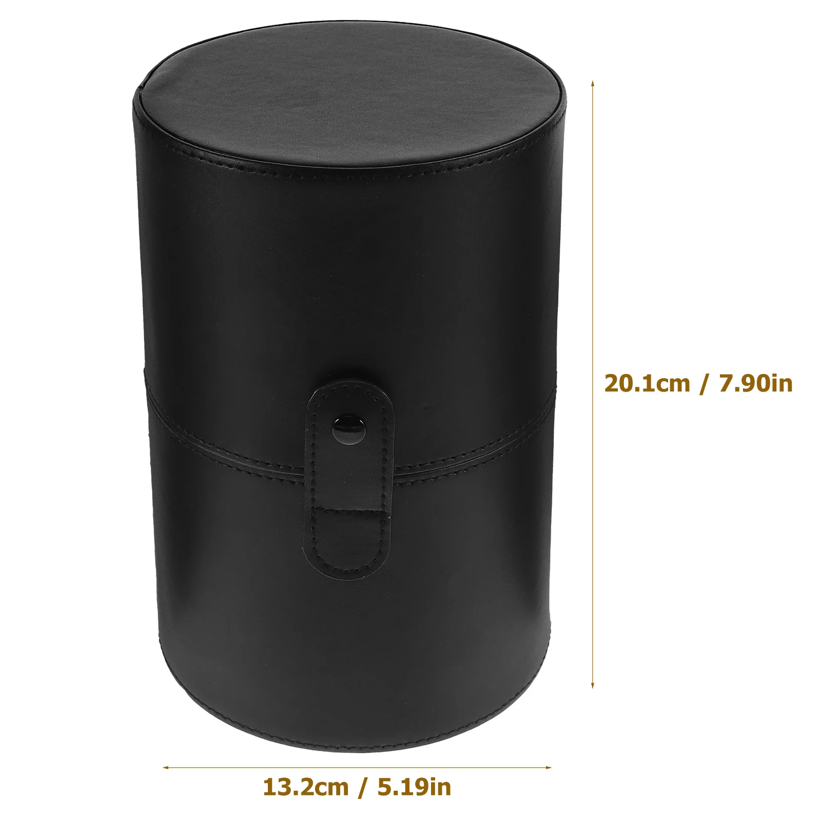 Rangement pour pinceaux de maquillage, portable, à intervalles de beauté, baril noir, tasse de voyage Miss PU