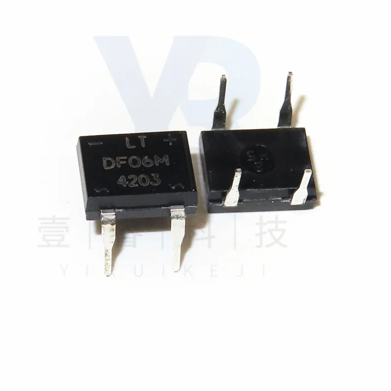 10PCS   100%Original stock  New    DF06M    DIP-4 1A 600V