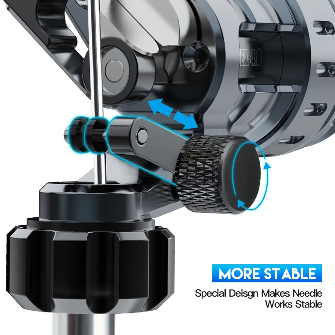 الصاري قوية مستقرة مزدوجة الربيع Coreless موتور RCA 4.0 مللي متر السكتة الدماغية طول الوشم آلة دوارة ماكياج الملحقات الدائمة