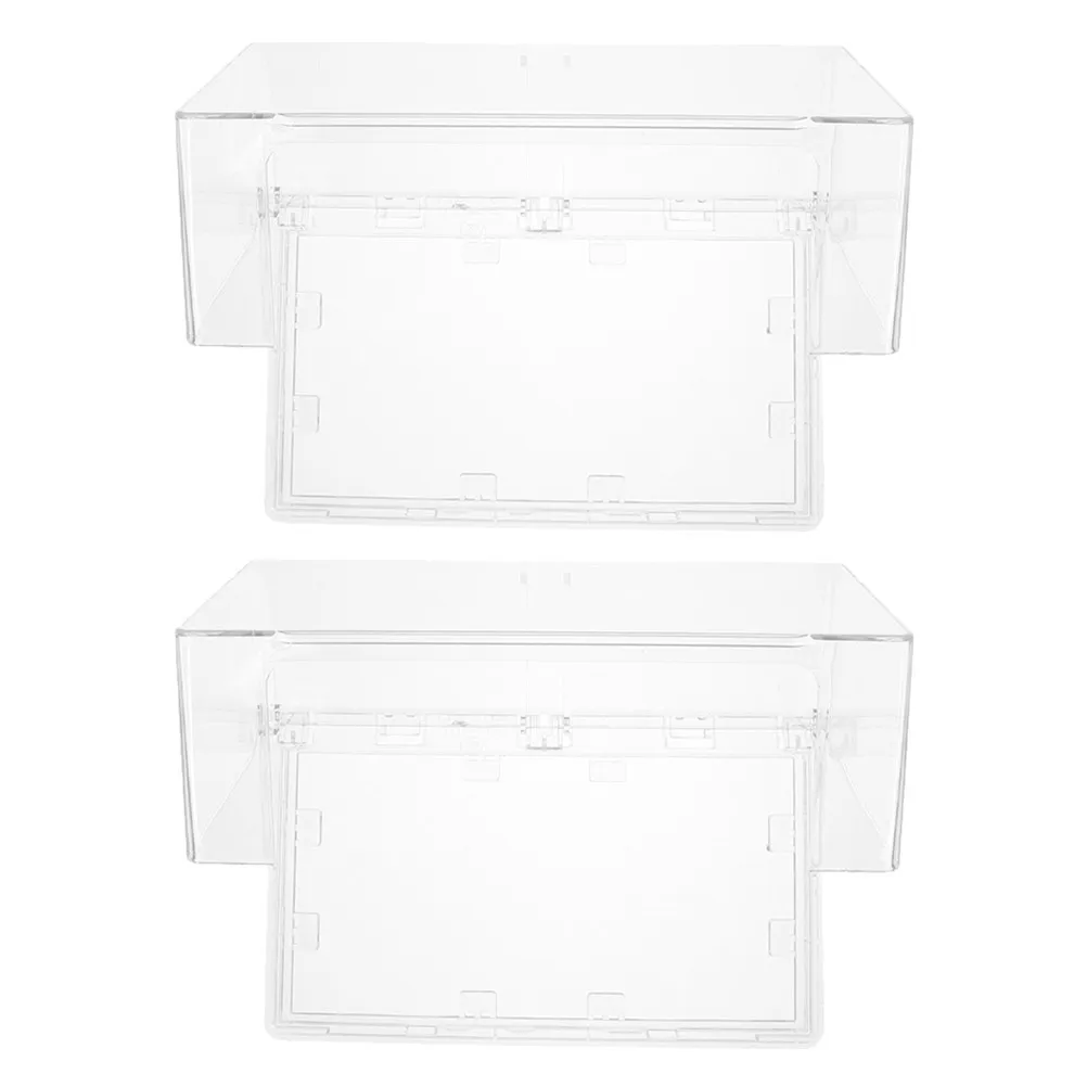 2Pcs Thickened Adhesive Double Socket Cover Waterproof Splash-Proof Protective Box for Bathroom Indoor Outlet Safety Socket