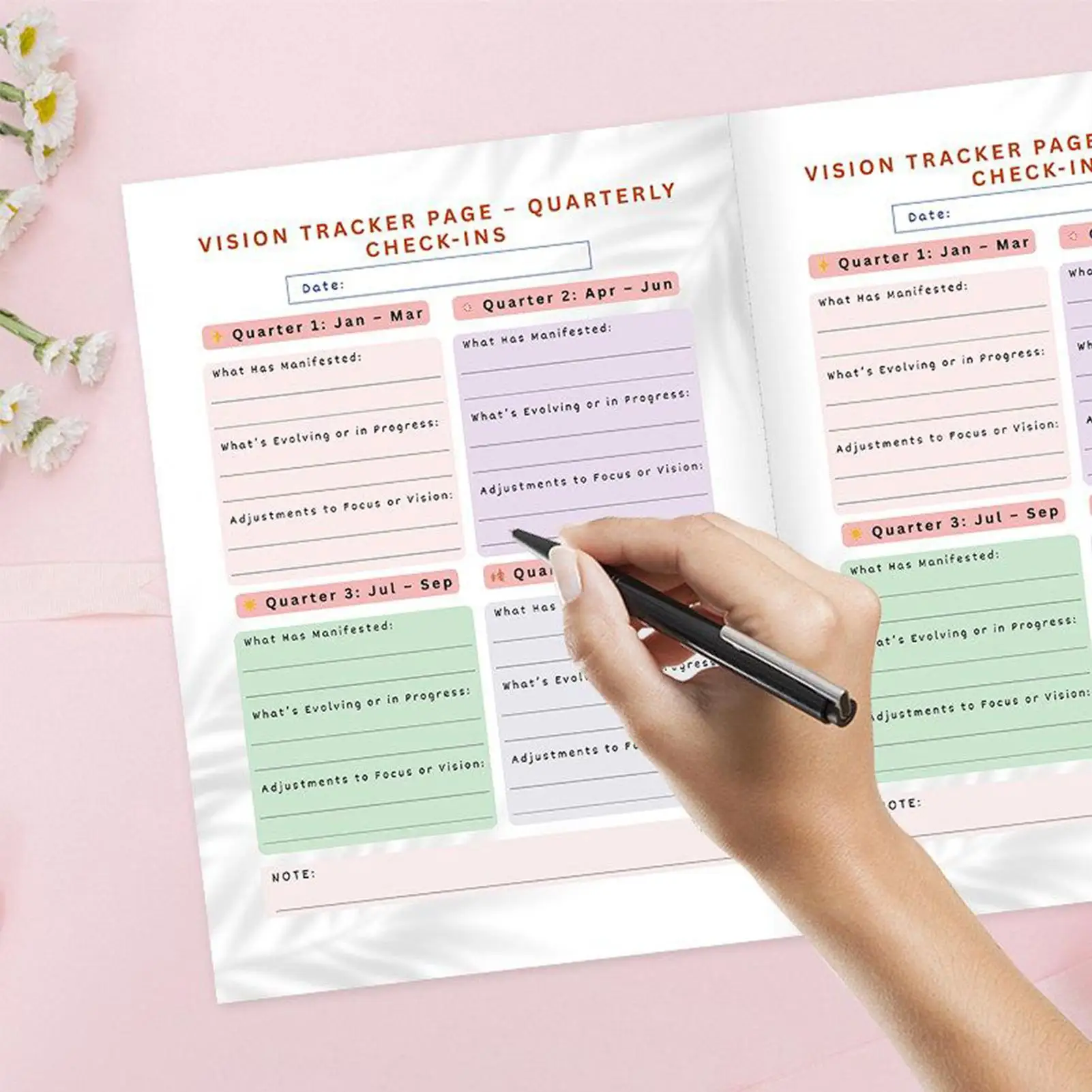 

Книга с доской зрения 2026, список планирования даты, ручная книга с зажимом для доски зрения, книга со списком дел, книга для записей для офиса и дома