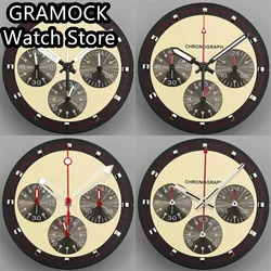 GRAMOCK 31.5mm Quartz Watch Dial With Hands Set Fit VK63 Movement Watch Accessories for VK63 Watch Accessories Maintenance Tools