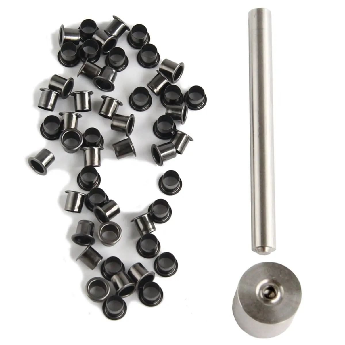 【2026 TOP Global】▼△◑6mm Kydex Tool Setter Set Kit with Anvil and Eyelets Rivet for DIY Sheath Making, Leathercraft Riveting 50pc