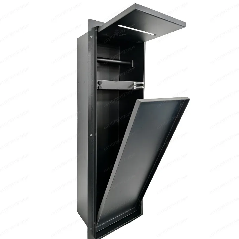 

304 Stainless Steel Hidden Tissue Box & Toilet Brush Niche, Recessed In-Wall Storage for Modern Bathroom