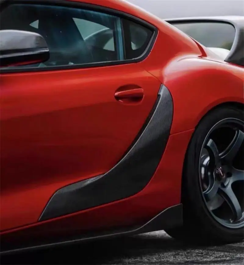 لتويوتا سوبرا A90 A91 ReaI ألياف الكربون الجافة الجسم الجانب صب المفسد عدة