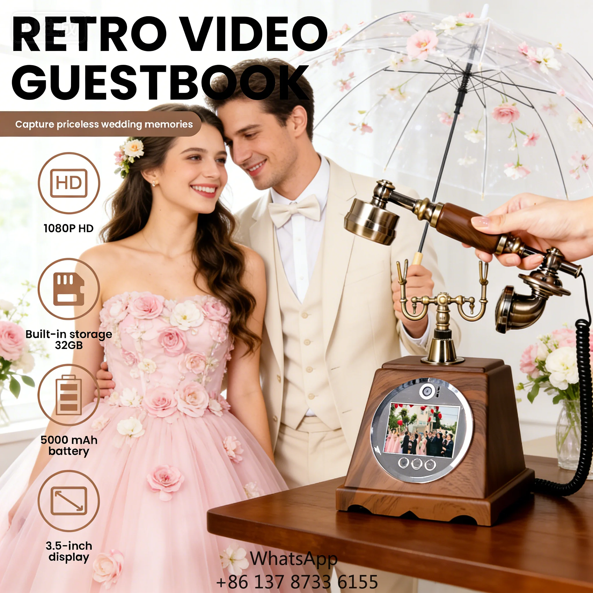 2026 New Arrival Hot Sale 1080P Video Guest Book For Weddings And Parties