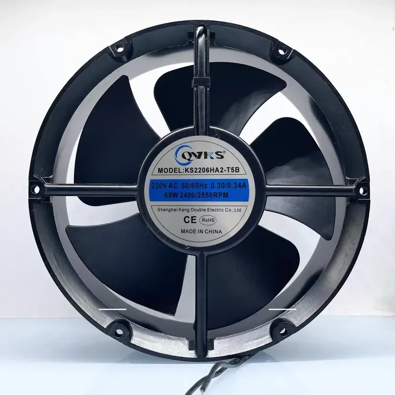 For QVKS Kangshuang KS2206HA2-T5B electric cabinet box cooling fan 230V 22060 cooling fan 22CM