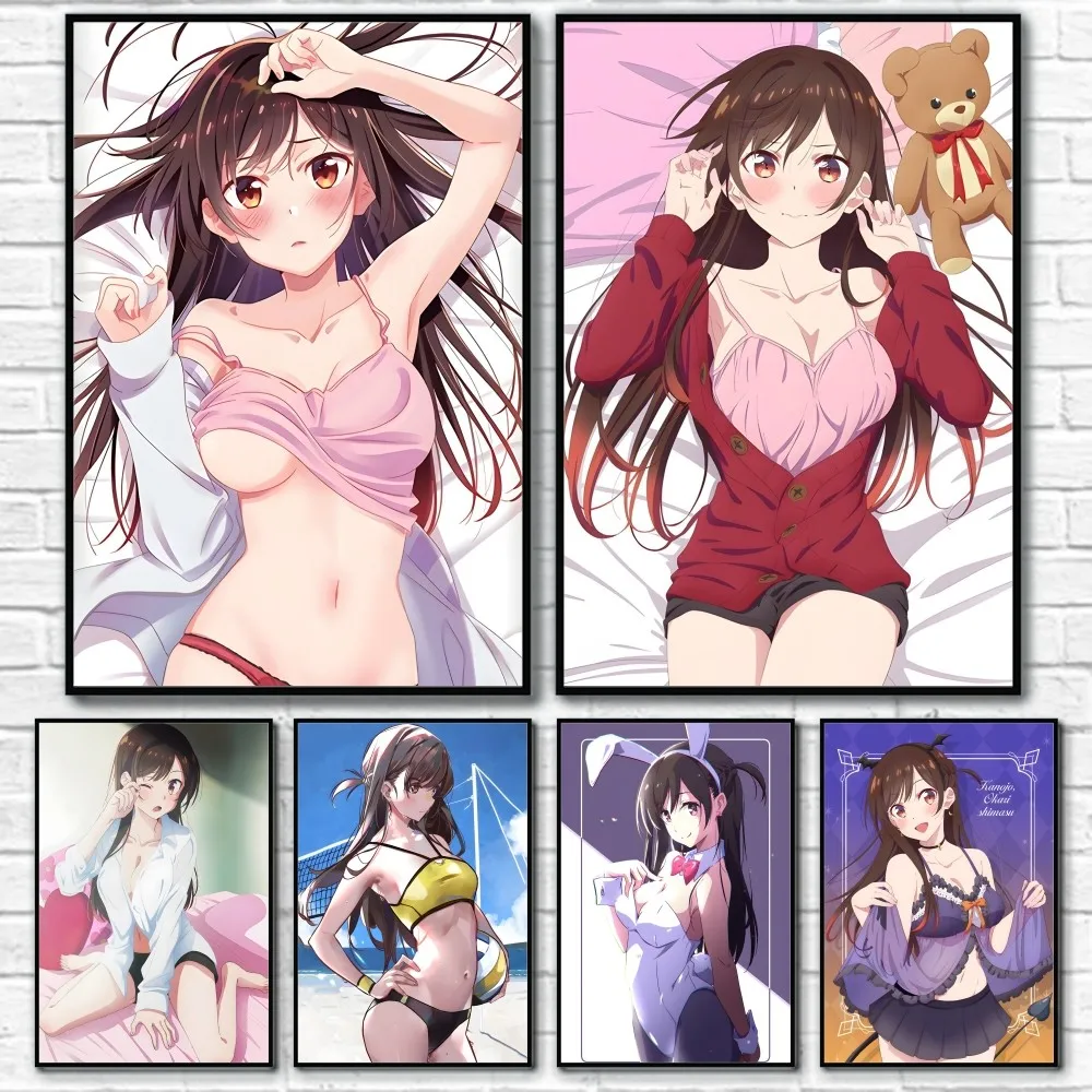 

M-Mizuhara C-Chizuru Sexy Girl Poster Sticky Wall Art Printing Waterproof Home Living Bed Room Bar Aesthetic Decor