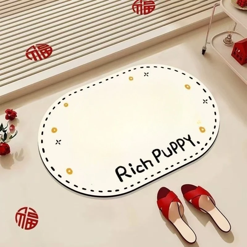 Bathroom absorbent diatom mud toilet doormat toilet toilet floor mat toilet carpet
