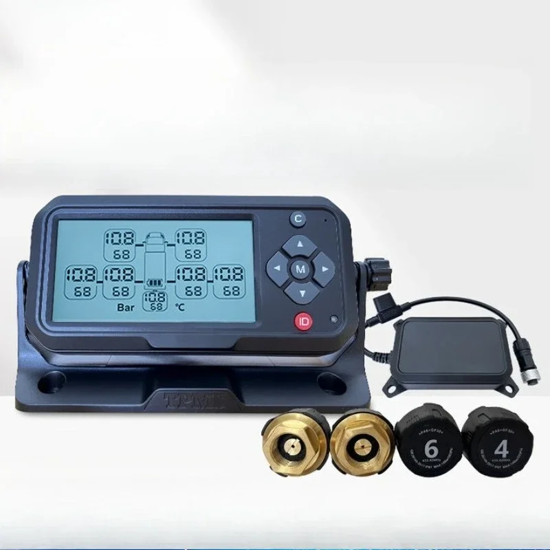 Tire pressure monitor 4 wheels 6 wheels 8 pickup truck wireless external universal