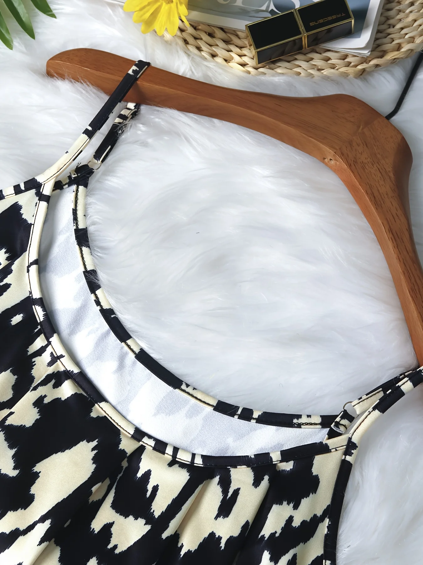 Ärmelloses Damen-Top mit Leopardenmuster in Übergröße, stilvolles, locker sitzendes Camisole für lässige, schicke Outfits – Detail 3