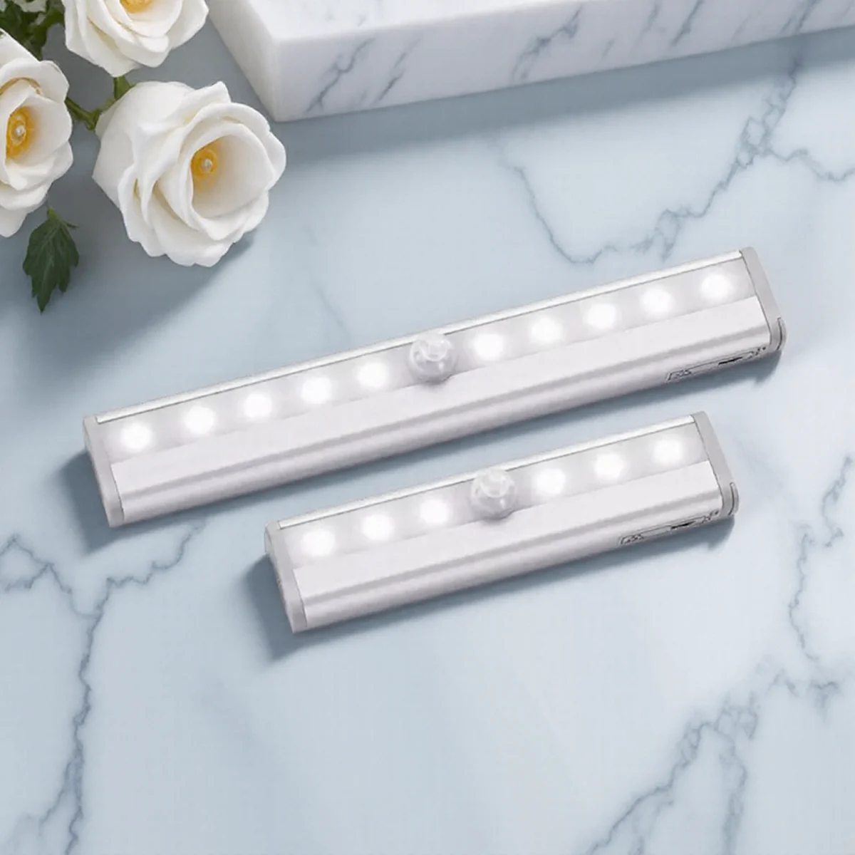 

6 /10 LED Under Cabinet Night Light Motion Sensor for Closet Stairs Kitchen Cupboard Wardrobe Bed Lamp