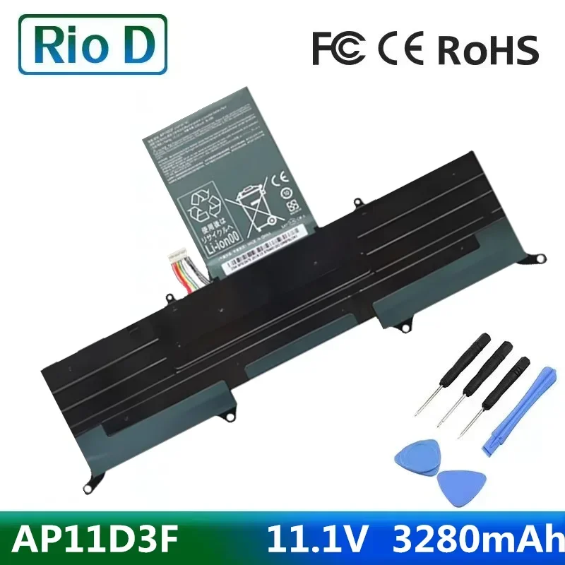 New AP11D3F Laptop Battery For Acer Aspire AP11D3F AP11D4F S3 S3-951 S3-391 MS2346  3ICP5/65/88 3ICP5/67/90 11.1V 3280mAh