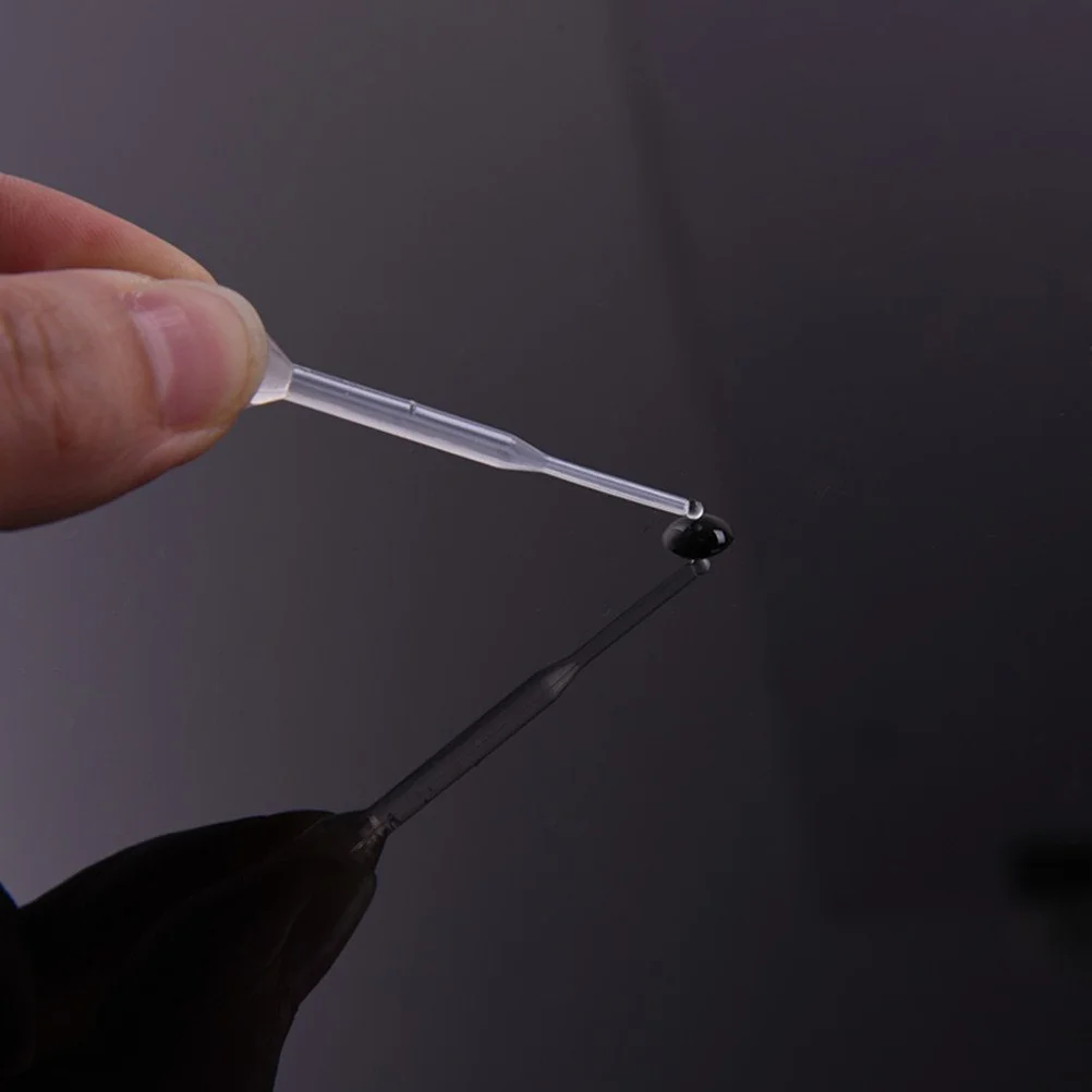 

200 Pcs Plastic Straw Convenient Dropper Liquid Pipette Scale Graduated Pipettes