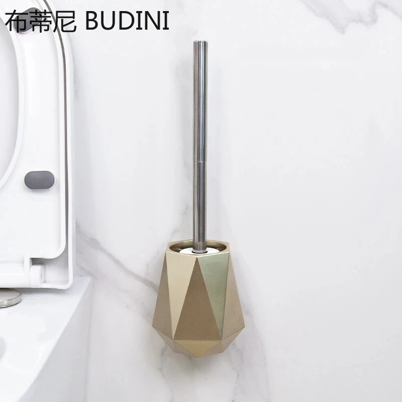 Nordic TPR Silicone Head Toilet Brush Floor-Standing Or Wall-Mounted Toilet Brush Holder Cleaning Brush Bathroom Accessories