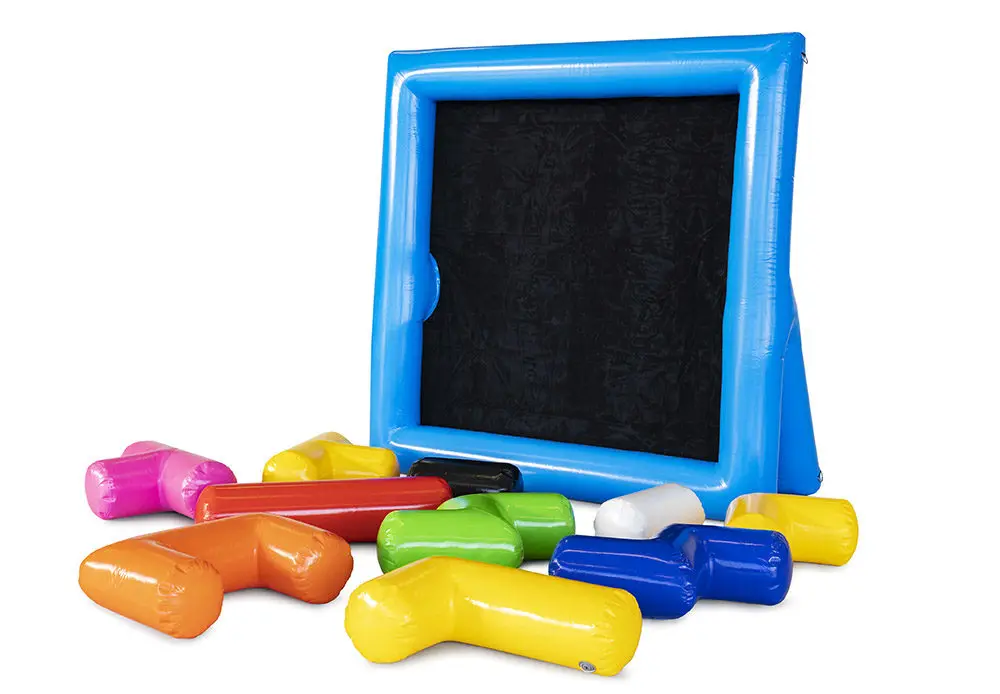Large inflatable building block puzzle team building game inflatable cube fun game