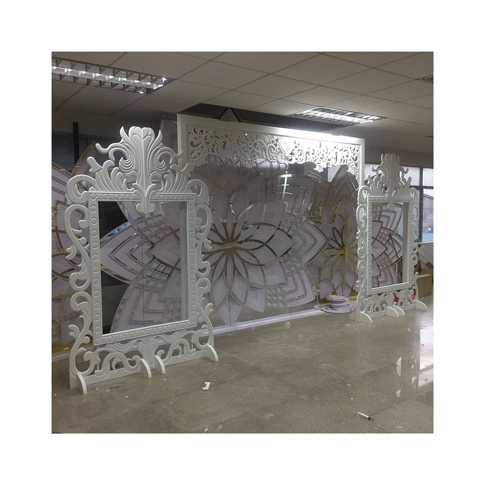 480-240cm Elegant PVC Back Drop Frame Wedding Backdrop Stage Decorations For Sales