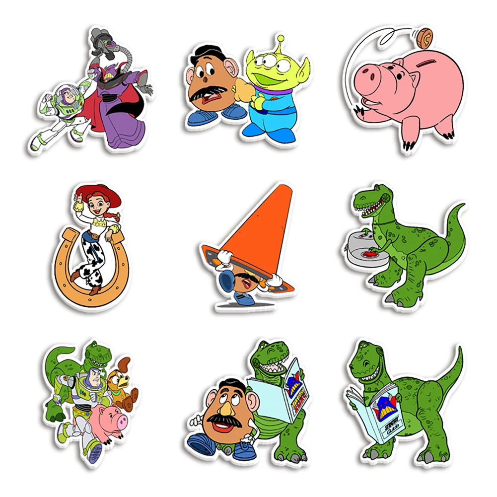 Disney Buzz Lightyear Toy Story resina planare acrilico trasparente Glitter acrilico per custodia per telefono fai da te portachiavi con fiocco per capelli 10 pezzi/lottp