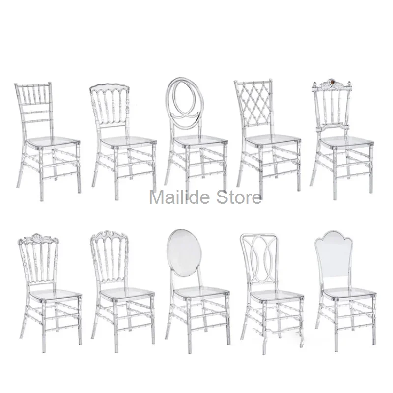 

Nordic Crystal Transparent Chair Commercial Hotel Chair Hotel Furniture Outdoor Wedding Chair Banquet Lounge Chairs for Events