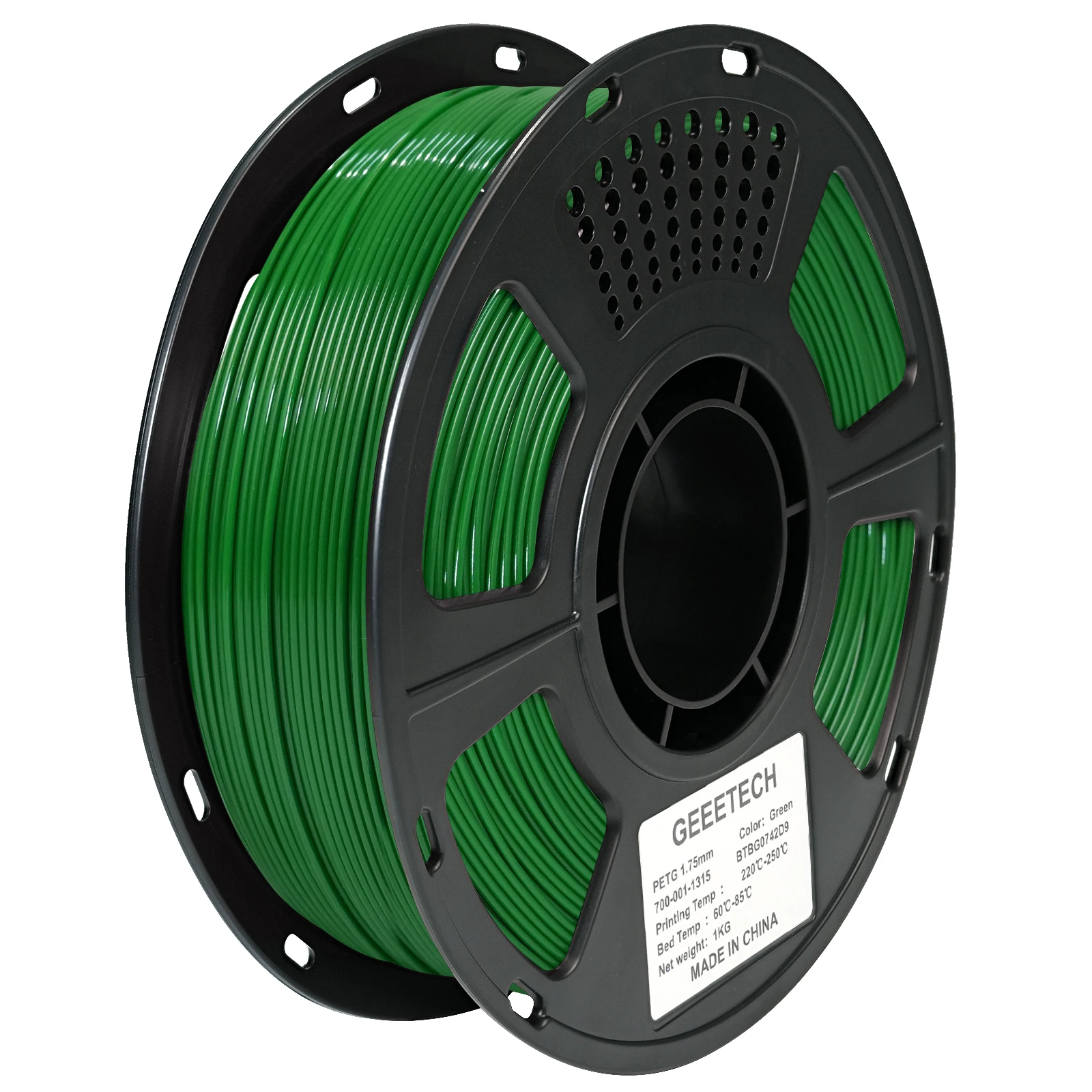 GEEETECH, filamento per stampante 3D in PETG da 1 kg, diametro 1,75 mm, confezionato sottovuoto, disponibile in magazzini esteri, spedizione rapida, adatto per stampanti Bambu Lab.