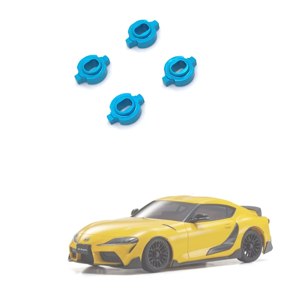 4Pcs Metal Bond Changeover Adapter for Mosquito RC Car ZERO-Z Kyosho MINI-Z MR-03 Wheel Hub Change to AWD,Silver - Image 3