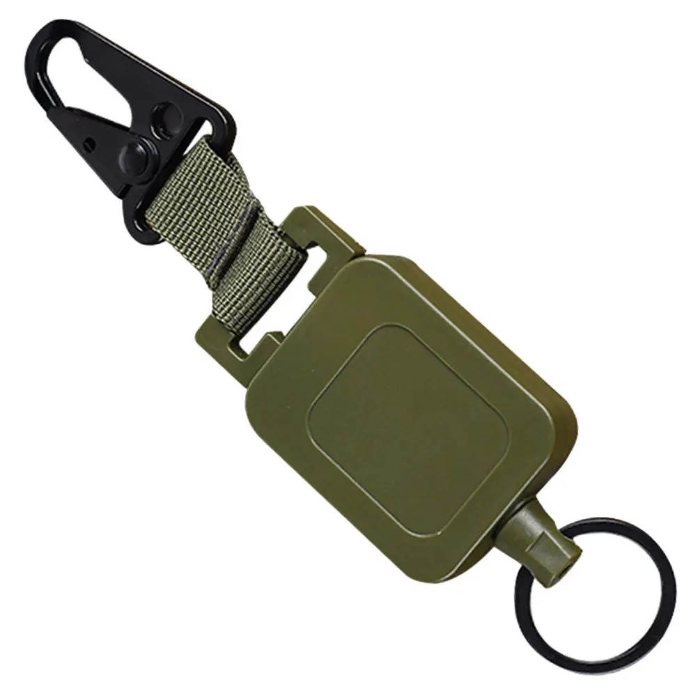

Retractable Buckle Heavy Duty Plastic Metal Clip For Outdoor Keychain Camping Hiking Fishing Travel Gear Accessory