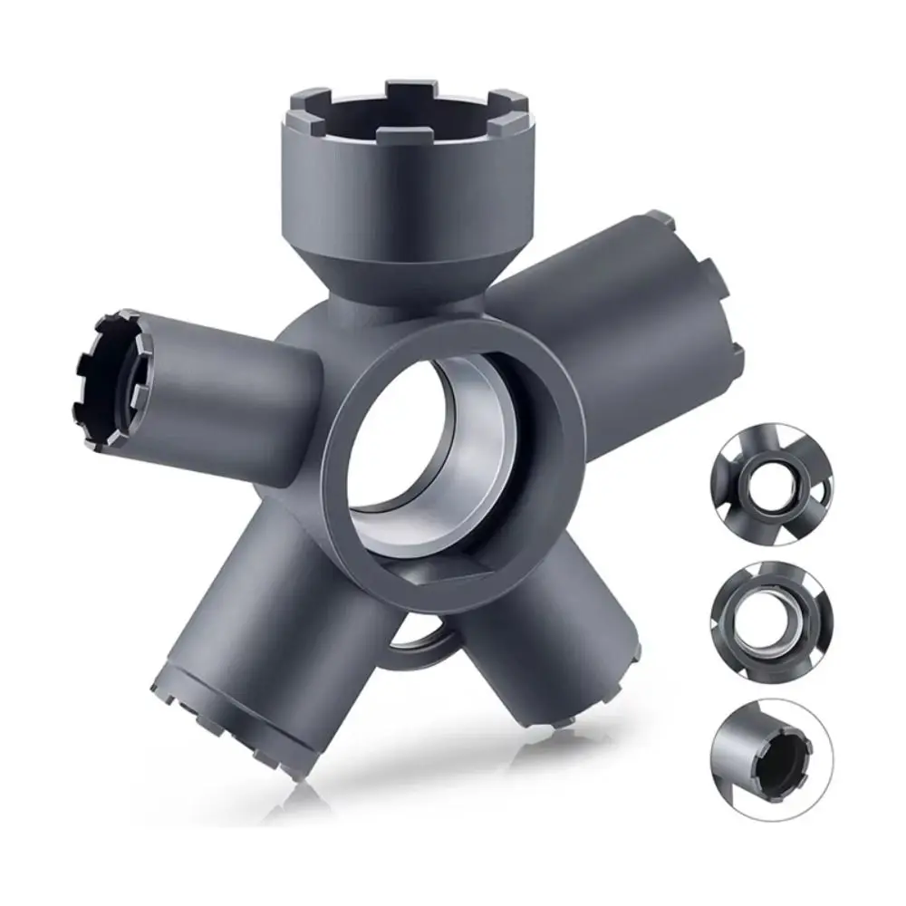 10 In 1 Home Repair Faucet Aerator Removal Tool Plumbing Multifunctional Fixed Spanner Compact Plastic Faucet Wrench Kitchen