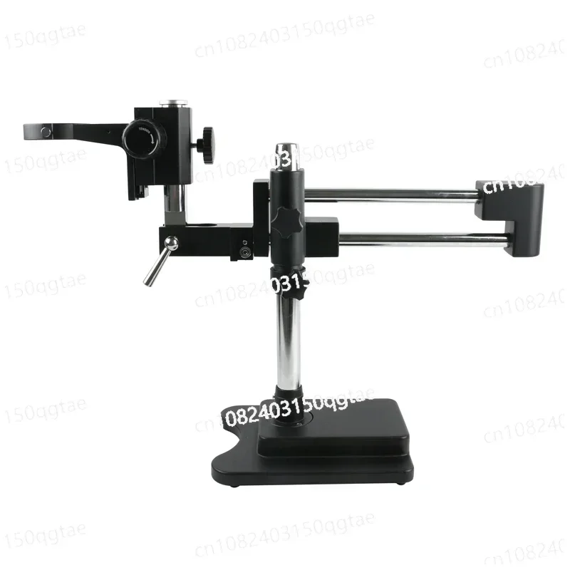 Double Boom Stand Dual Arms Industrial Zoom Trinocular Stereo Microscope Bracket 76mm Holder Microscopio Accessories