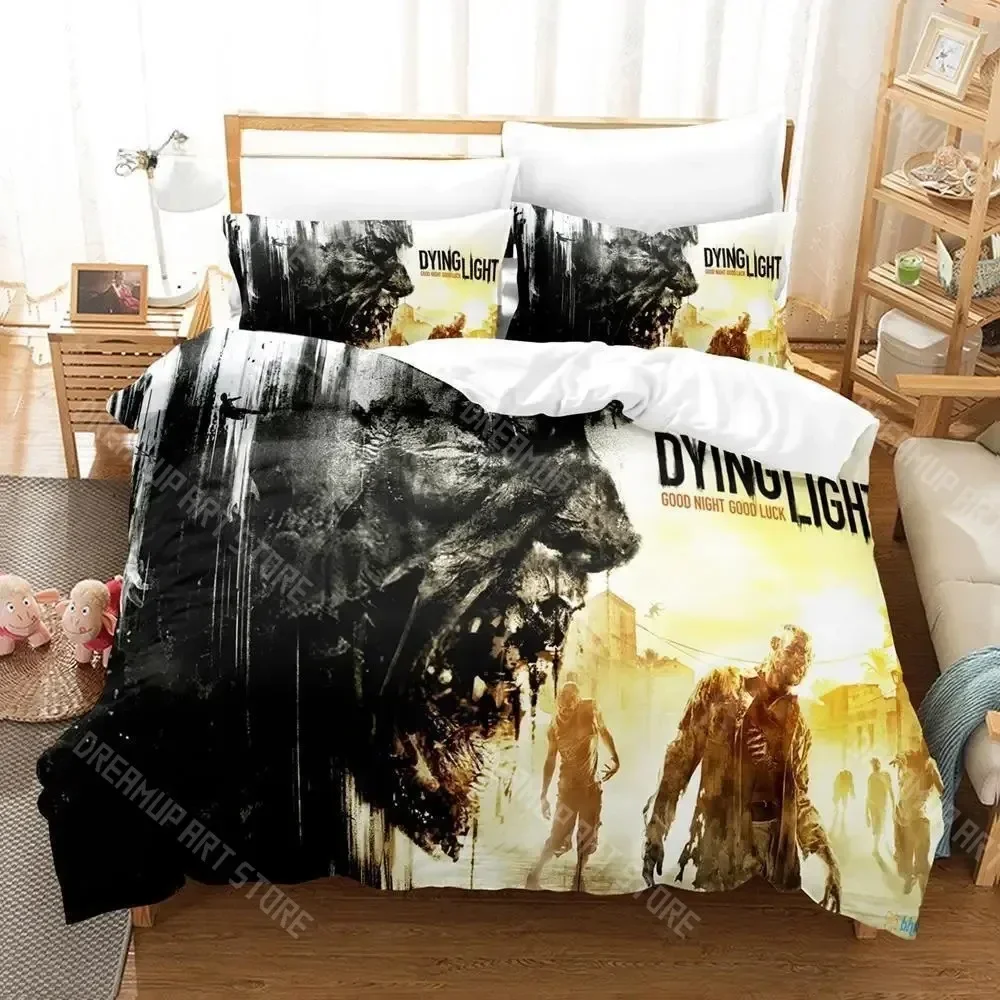 

3d Print Game Dying Light 2-Stay Human Комплект постельного белья Single Twin Full Queen King Size Комплект постельного белья для взрослых и детей Наборы пододеяльников для спальни