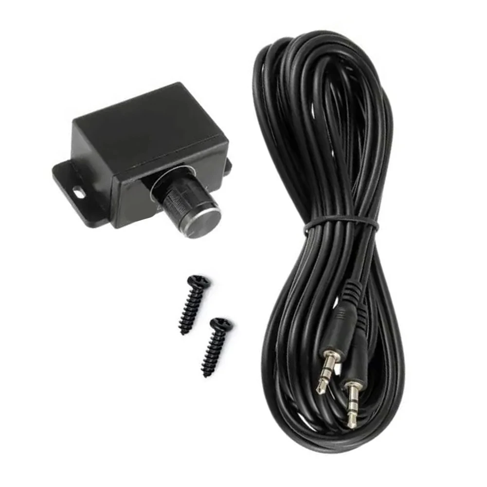 3.5mm For Subwoofer Volume Control Knob for Car Audio Bass Level Tuning 5m Cable 12V DC Input Fit Low Profile Design
