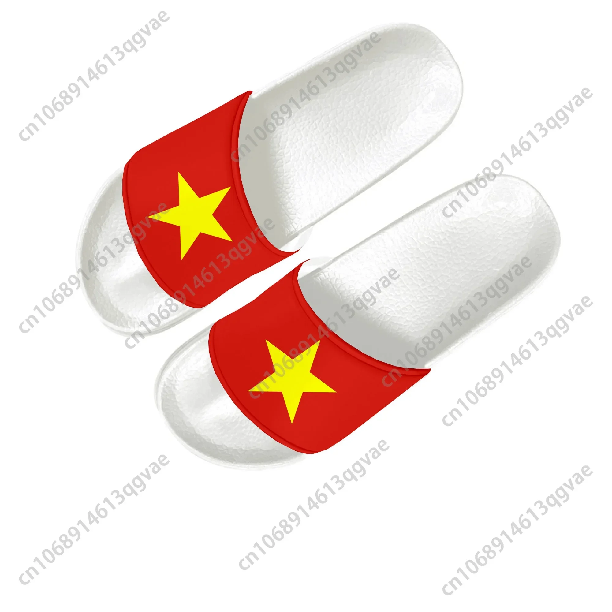 Vietnamese Flag Slippers Home Water Shoes Men Women Teenagers Children Vietnam Beach Pool Sandals Custom Made Summer Slipper