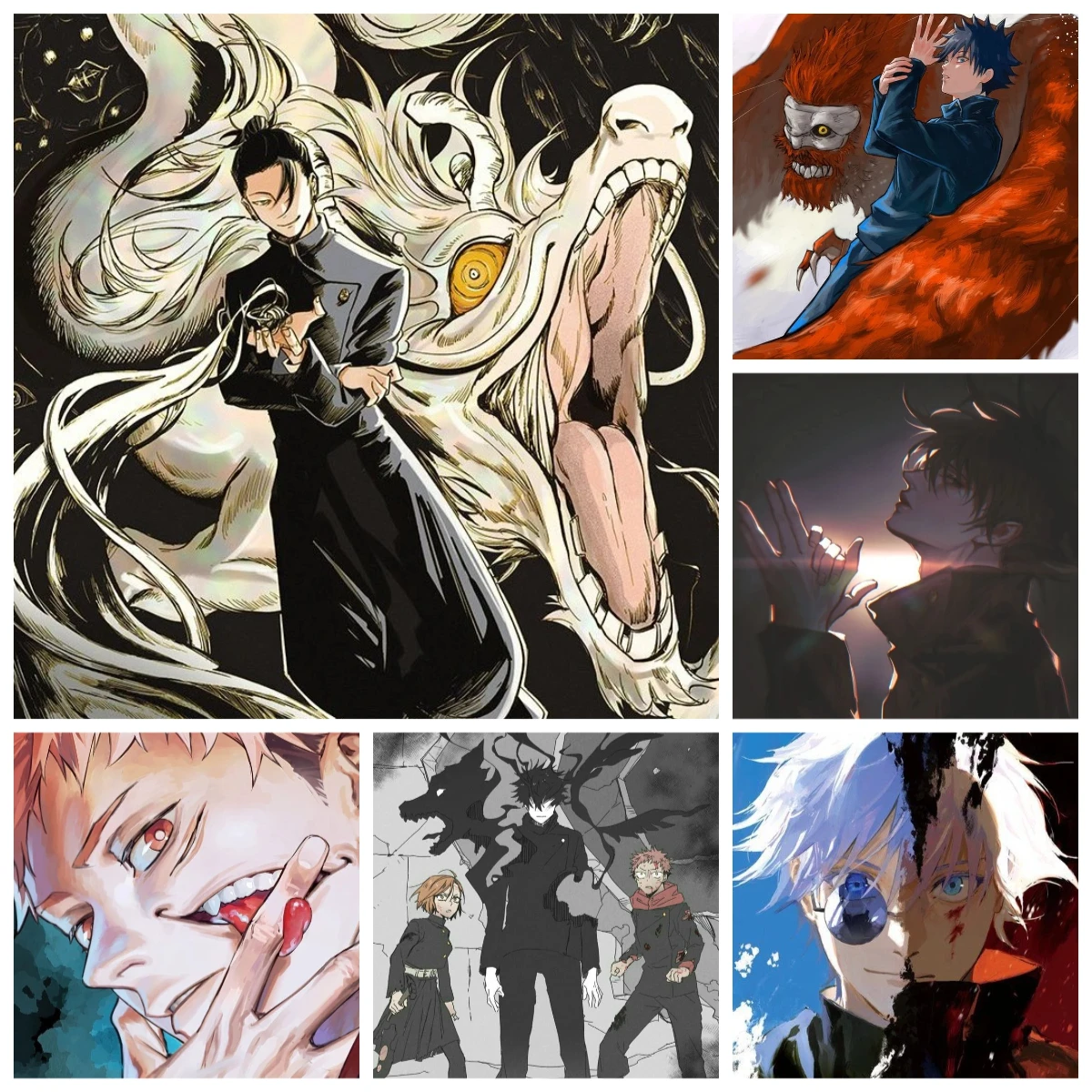 Adult Jigsaw Puzzle 500/1000 pcs Puzzle Jujutsu Kaisen Fushiguro Megumi Paper Puzzle Decorative Painting Exercise Brain Thinking