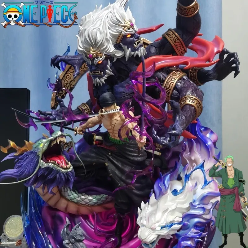 One Piece Roronoa Zoro Boy Neue Cartoon Anime Peripherie Charakter Statue Sammlung Figur Modell Ornament Spielzeug Geburtstag Geschenk