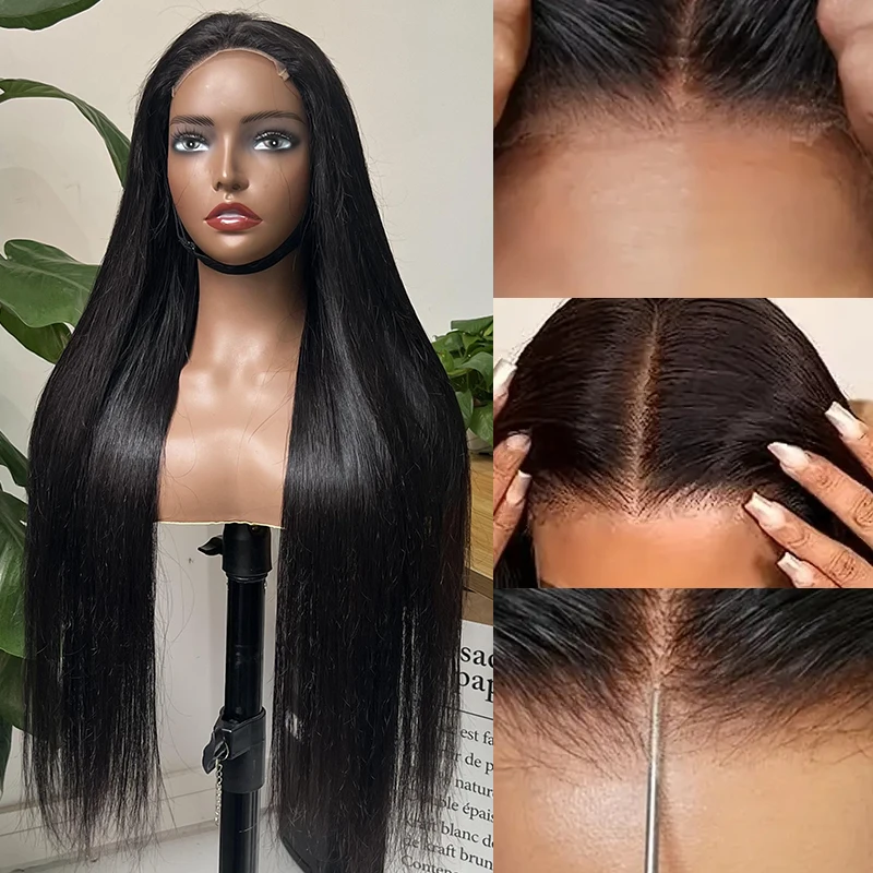 

Straight Glueless Wig Human Hair Ready to Wear 13x4 HD Lace Frontal Wig 200% Density Bone Straight Glueless Human Hair Wig