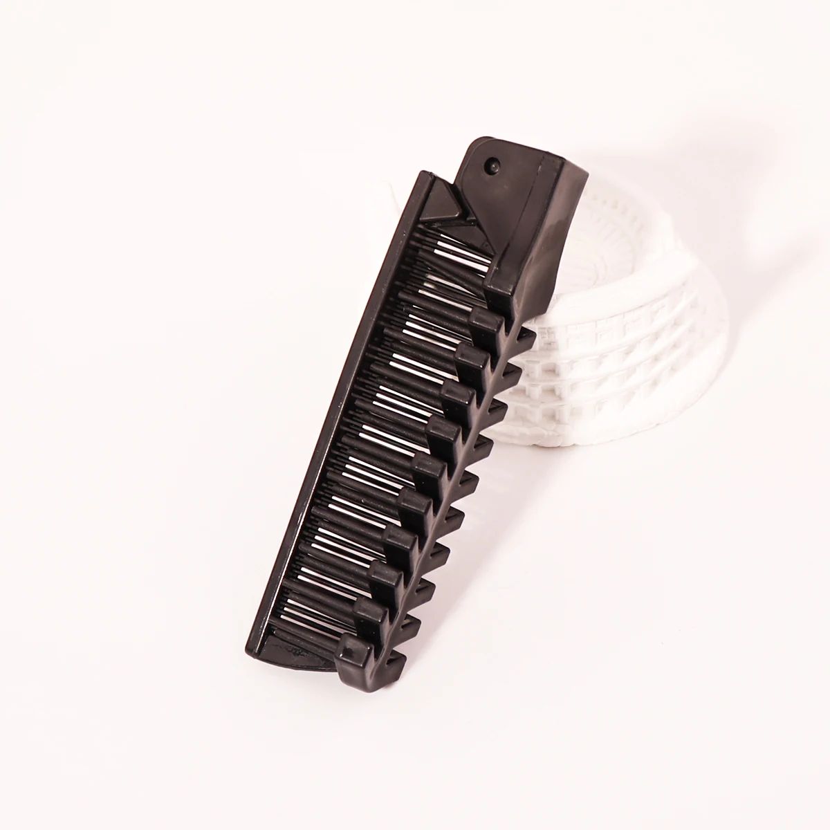 Portable Travel Folding Comb Brush Anti-Static Styling Massage Comb Professional Hair Styling Tool Special for Real Hair Wigs