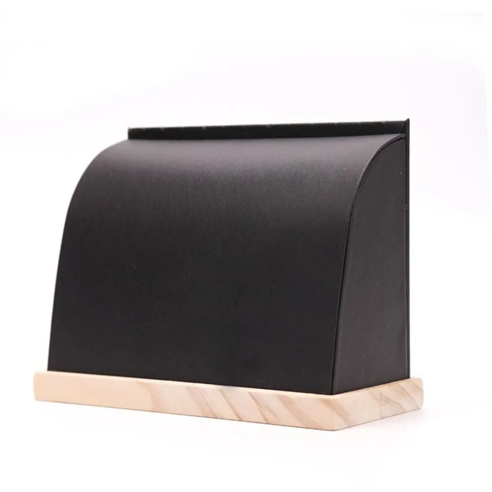

PU/Velvet Surface Necklace Display Stand Solid Wood Base Fashion Chain Pendant Storage Holder Multiple Easel Large Size