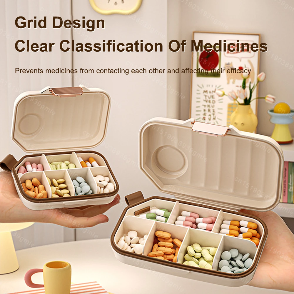 Portable Pill Cases Organizer Box Weekly Travel Pill Organizer Portable Pocket Pill Case Holder Plastic Container Box