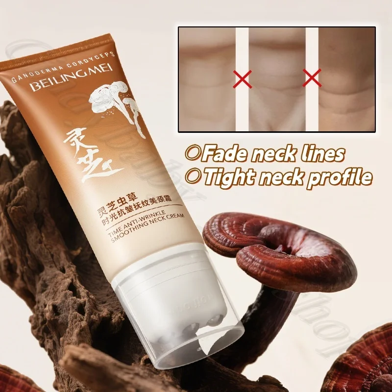 Ganoderma Lucidum Neck Cream Lacquer Tightener Fold Fine lines Moisturizing Neck Mold Massage Body Cream 100g