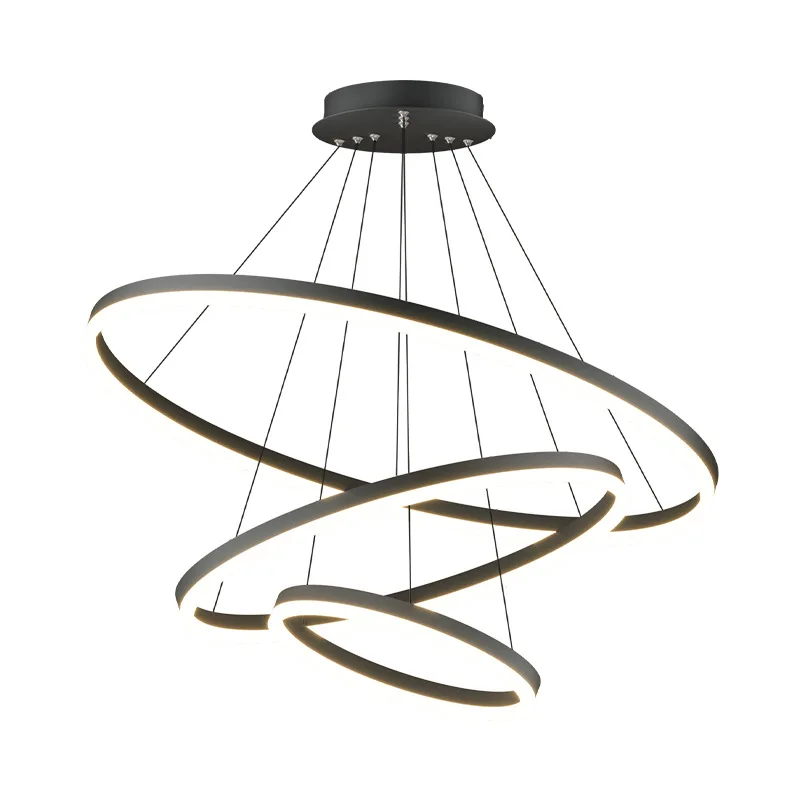 

Minimalist dining room, living room, chandelier modern simplicity, atmospheric main lamp round, lamps