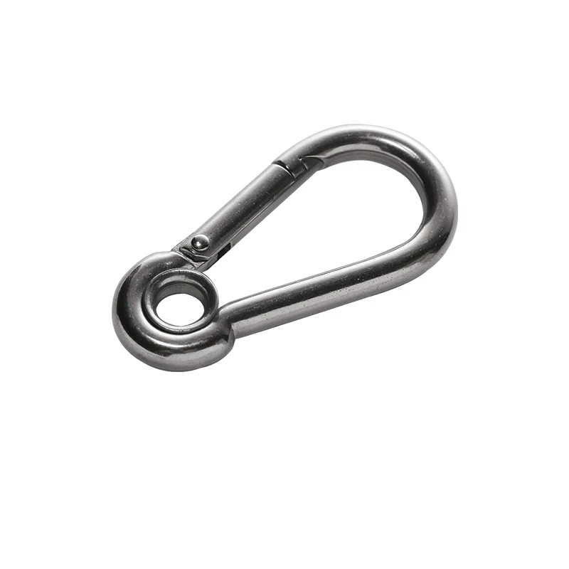 Different size Carabiner Eyelet 10PCS M6 Secure Lock 304 Stainless Steel 60mm Hook Carabiner Eyelet