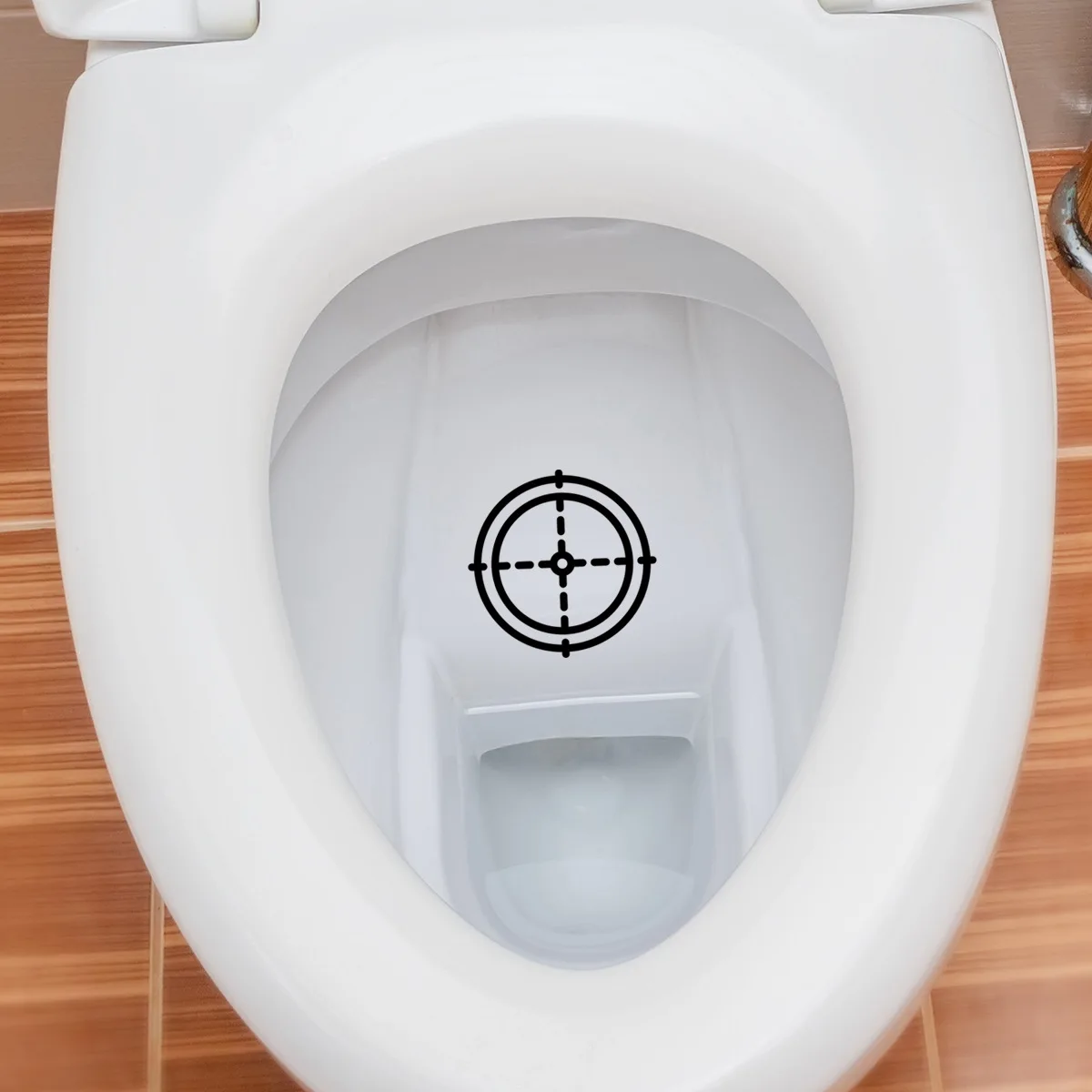 Creative Hit The Target Toilet Stickers Home Decoration Wall Decal Mural Art Poster PVC DIY Urinal Reminder Sticker Наклейки