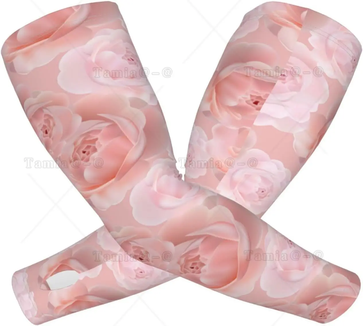 Rose Flower Arm Sleeves Rose Arm Cover  Flower Cooling Arm Sleeves for Outdoor