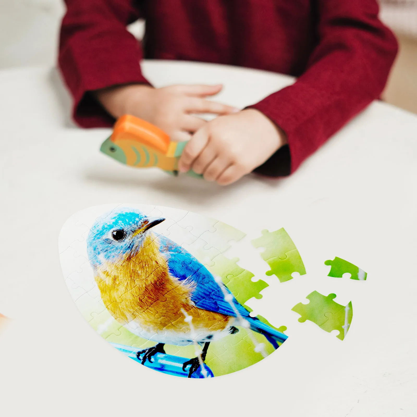 

5pcs Heat Transfer Puzzle Blanks Sublimation Jigsaw Craft Paper Toy for Kids Birthday Gift Smooth Safe Custom Image