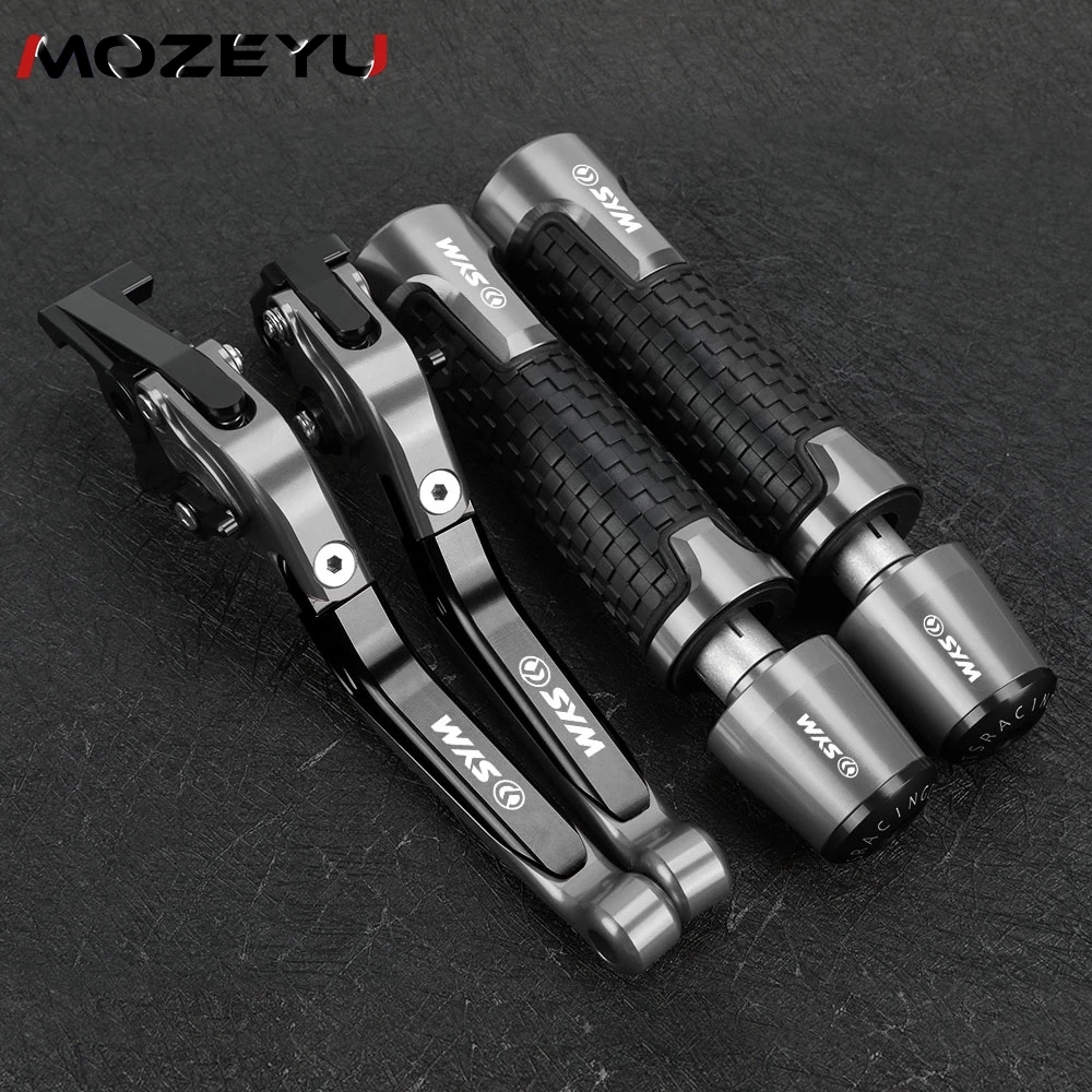 Handgrips Extendable Brake Clutch Levers Handlebar Grips Ends For SYM Citycom 300i 2013 2014 2015 2016 Motorcycle Accessories 