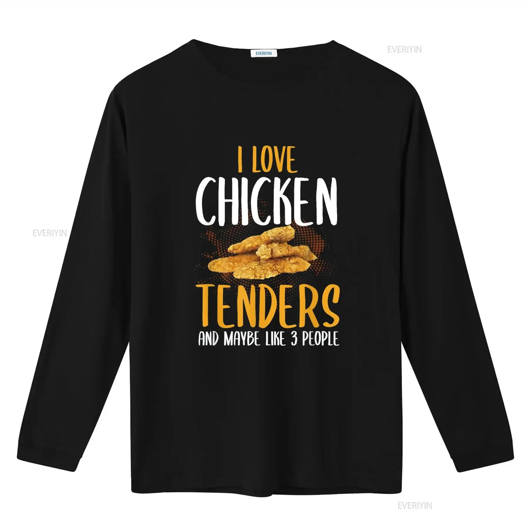 تي شيرت Chicken Tenders تي شيرت ساخر مقلي عاشق عتيق مغسول أنيق مريح برسومات ناعمة