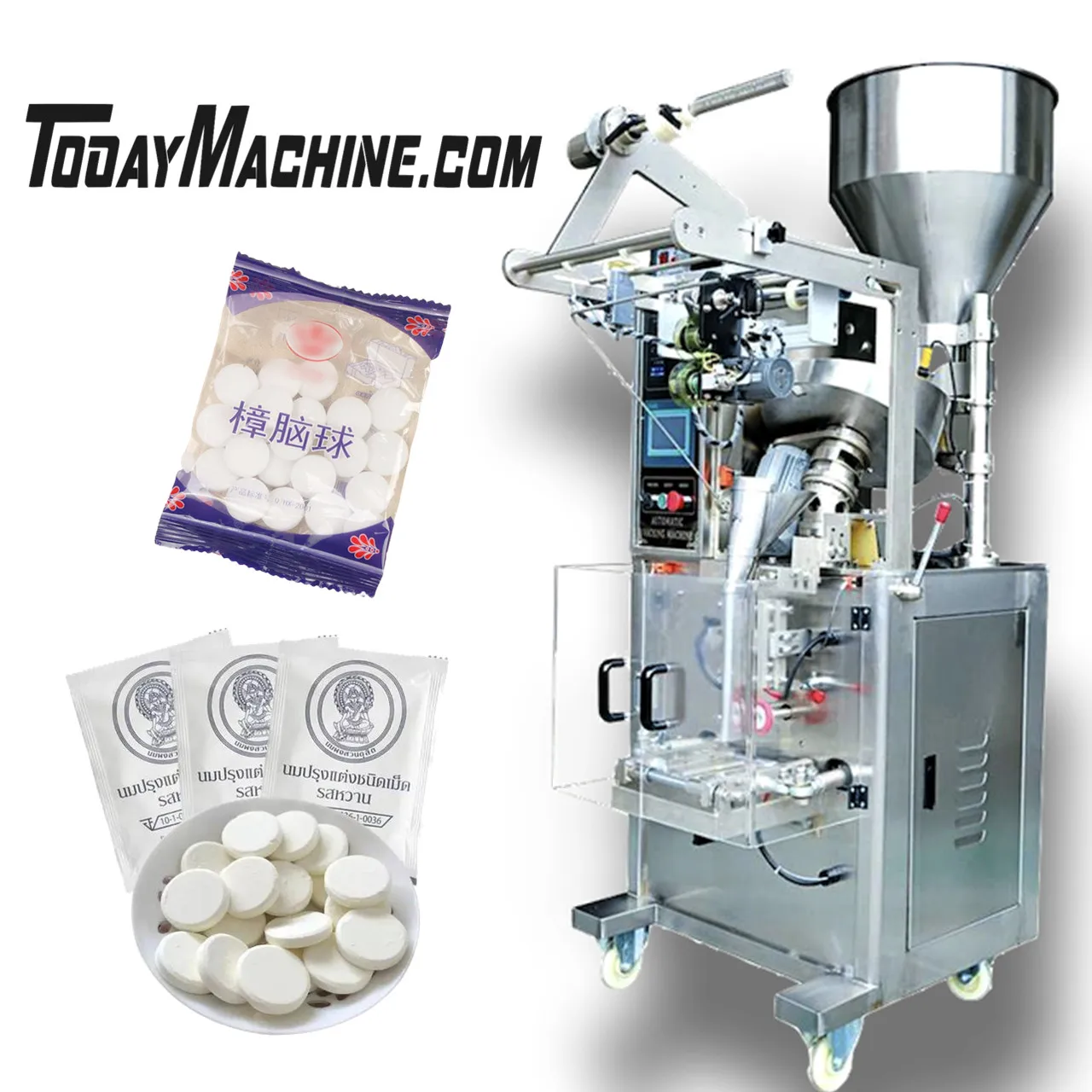 Automatic Hard Candy Salt Tablet Counting Packing Machine