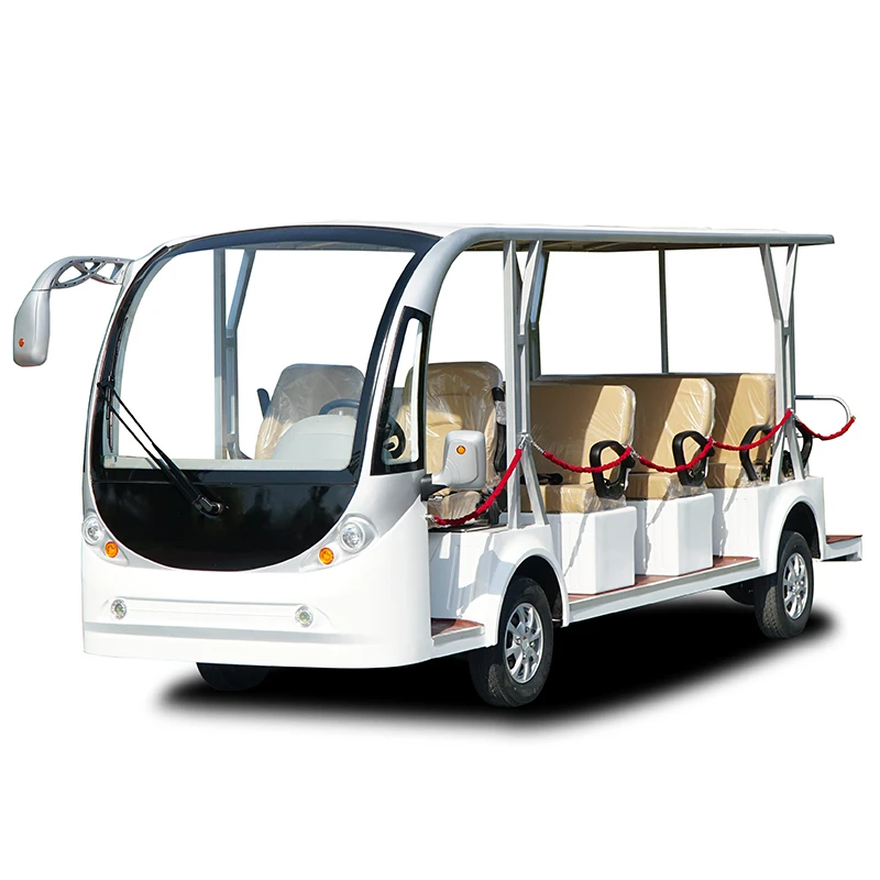 Electric Classic Sightseeing Car 20 Seat Customized Color Q235B Steel Structure Tourist Shuttle Pure Electric Vehicle