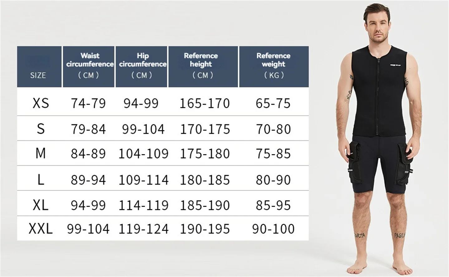 3MM Neopren-Tauchshorts für Männer und Frauen, multifunktional, 2 Taschen, zum Schnorcheln, Segeln, Surfen, Strand, Halbhose – Detail 1