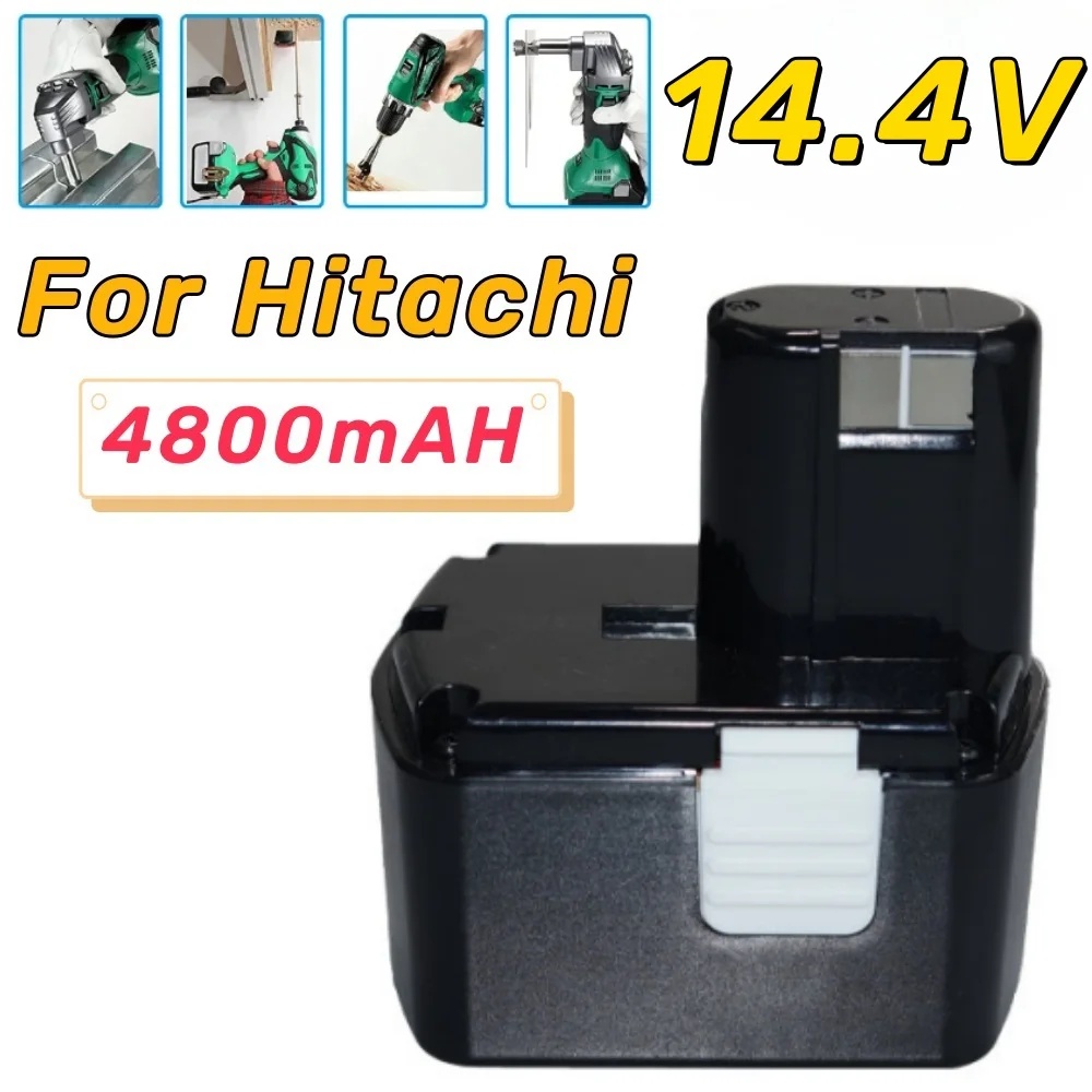 14.4 فولت EB14S DS14DL DV14DL CJ14DL NI-CD 4800 مللي أمبير لشركة هيتاشي EB1414S EB14B EB1412S بطارية قابلة للشحن